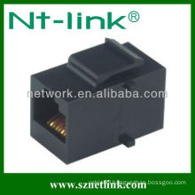 Black Color Cat6 Inline Coupler